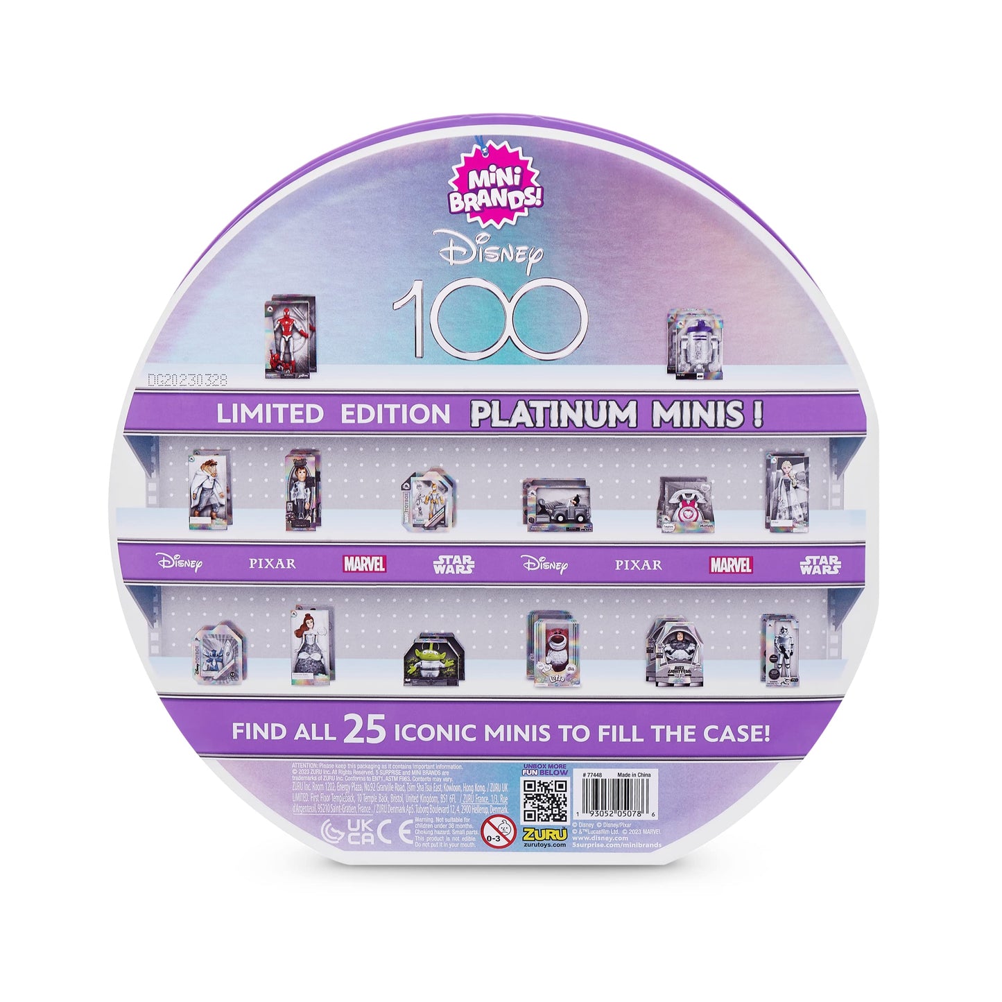 Mini Brands Disney D100 Platinum Collector\'s Case