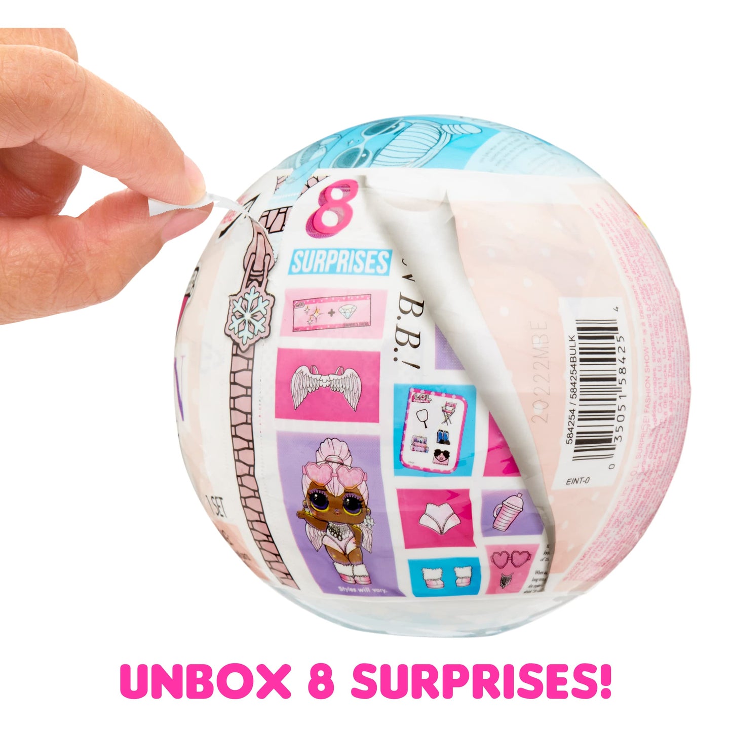 L.O.L. Surprise! Fashion Show Dolls in Paper Ball with 8 Surprises