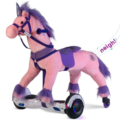 Powerpony Ride On Unicorn Hoverboard - Rideable Unicorn Ride On Toy for Girls and Boys - Power Pony Ride On Toy Pony - Princess
