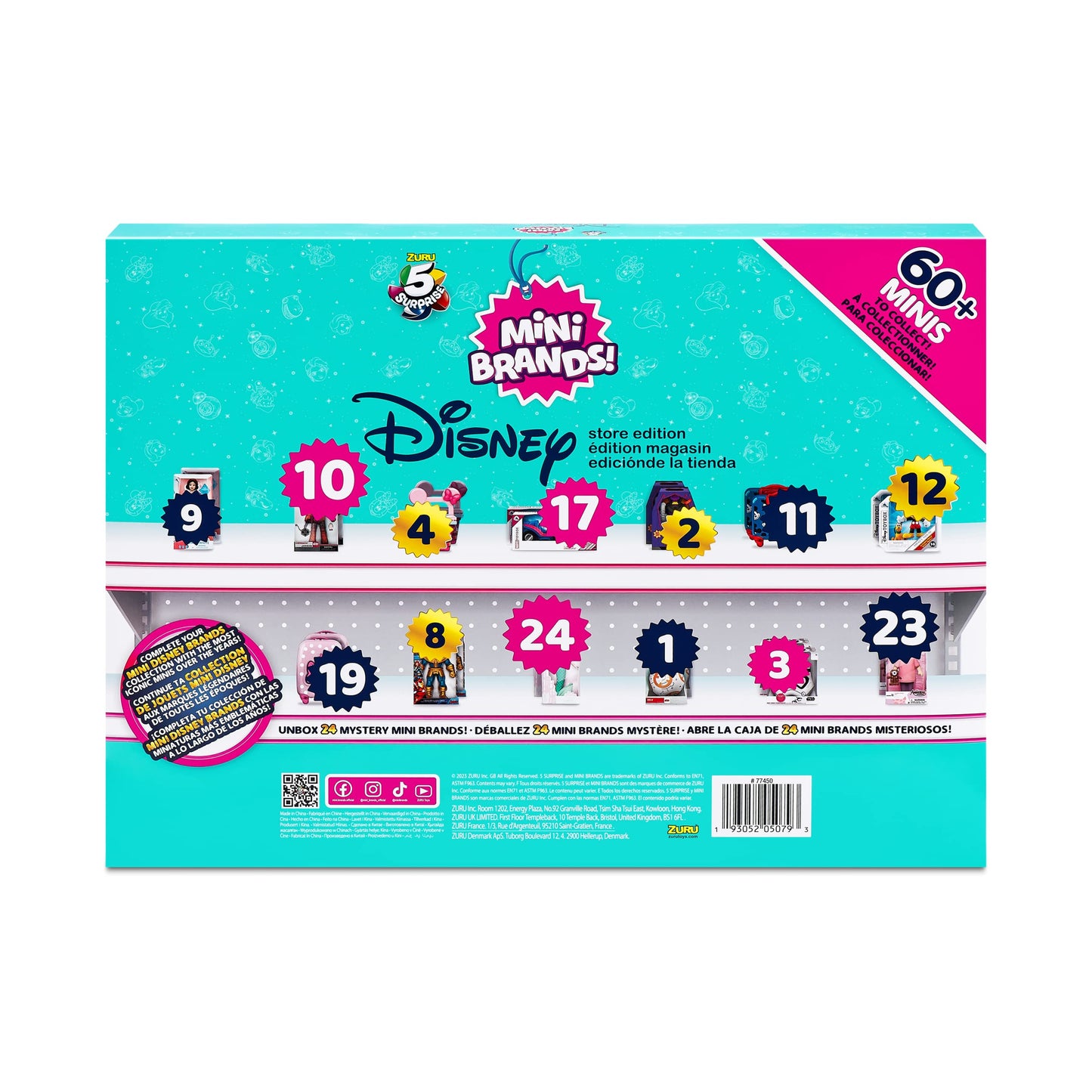 Mini Brands Disney Store Limited Edition Advent Calendar with 4 Exclusive Minis