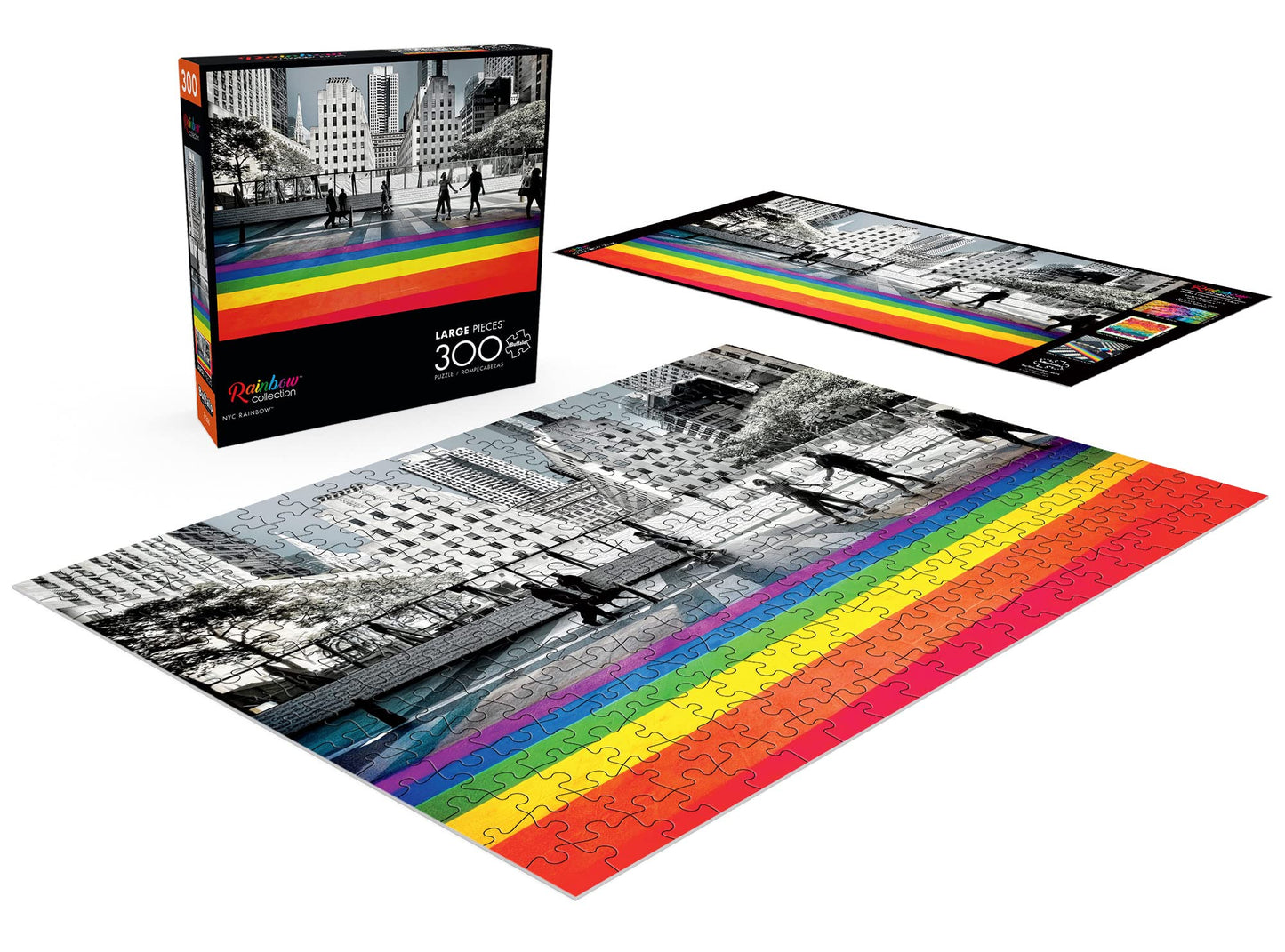 Buffalo Games Rainbow: NYC Rainbow Large Pieces Jigsaw Puzzle - 300pc
