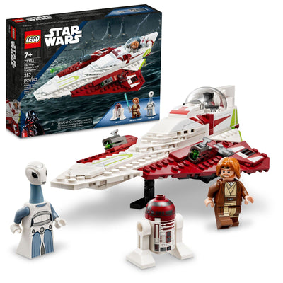 LEGO Star Wars OBI-Wan Kenobi\'s Jedi Starfighter 75333 Building Toy Set - Features Minifigures, Lightsaber, Clone Starship from Attack of The Clones, Great Gift for Kids, Boys, and Girls Ages 7+