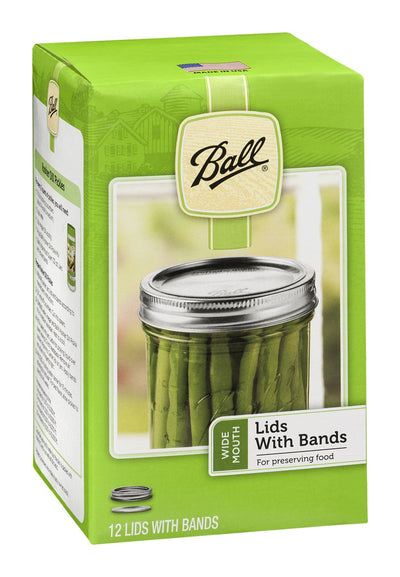 Ball Canning - Lids & Bands Widemouth - Case of 12 - 12 CT