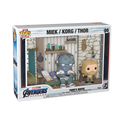 Funko Pop! Moments Deluxe: Avengers: Endgame - Thor\'s House, Miek, Korg, Thor