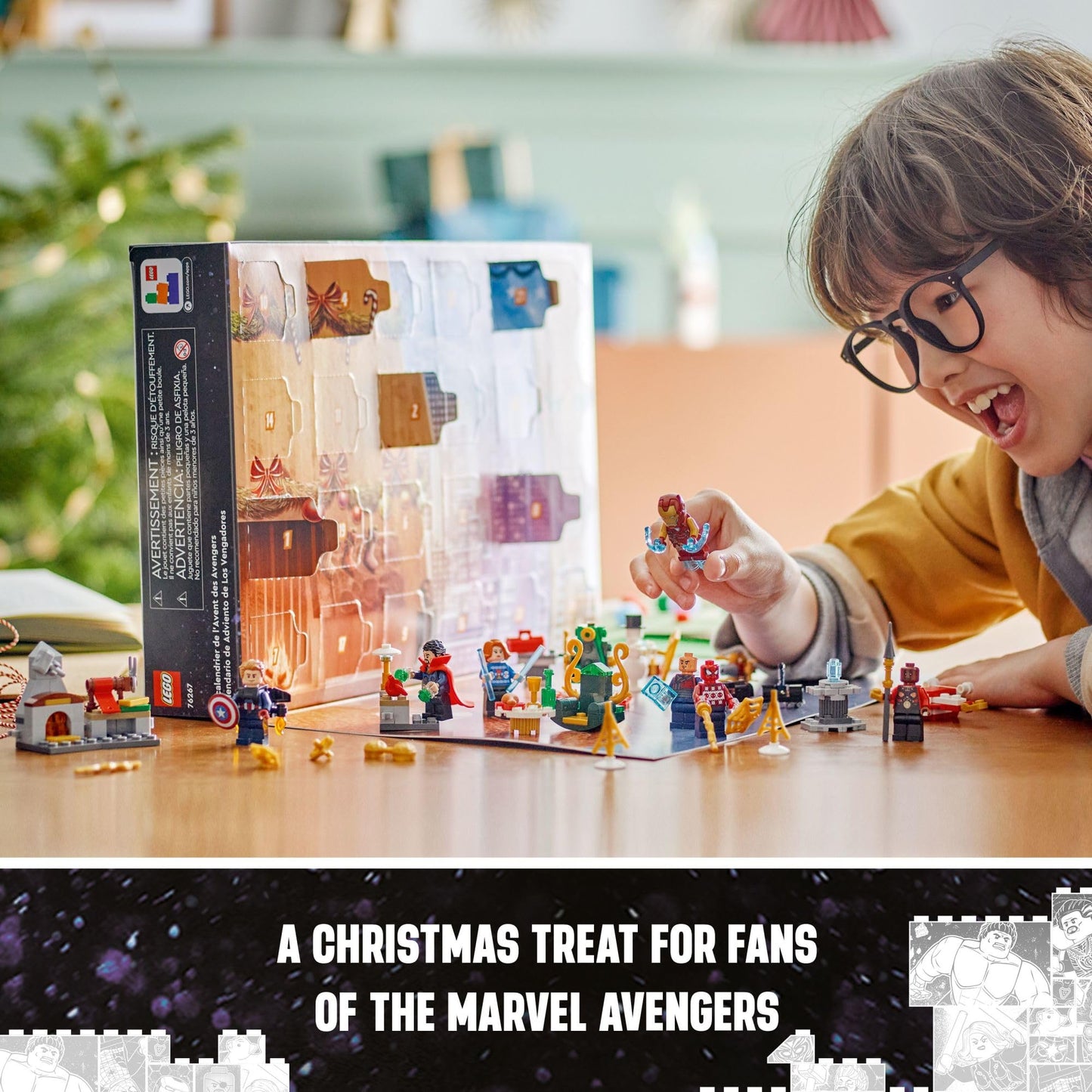 LEGO Marvel Avengers 2023 Advent Calendar Holiday Countdown Playset 76267