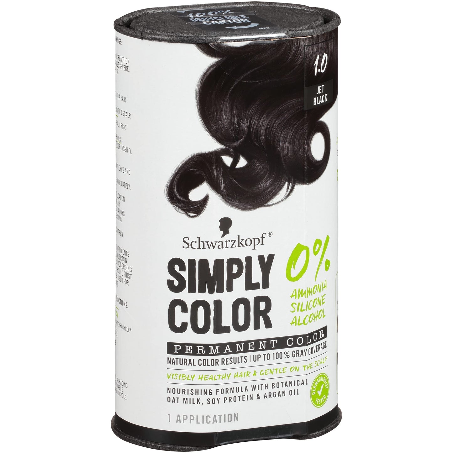 Schwarzkopf Simply Color Permanent Hair Color - 1.0 Jet Black - 5.7 fl oz