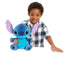 Disney Classics 14-inch Large Stitch Comfort Weighted Plush Stuffed Animal, Blue, Alien, Kids Toys for Ages 3 Up by Just Play
