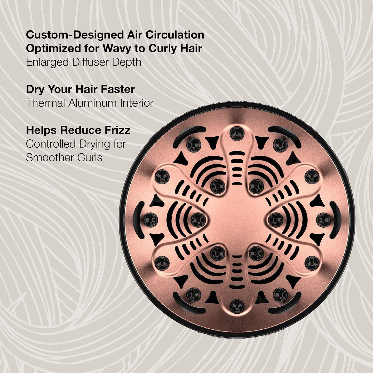 Conair The Curl Collective Diffuser 3 Wavy to Curly - Pink