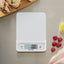 Taylor Glass Top Food Scale with Touch Control Buttons, 11 lb Capacity, Silver
