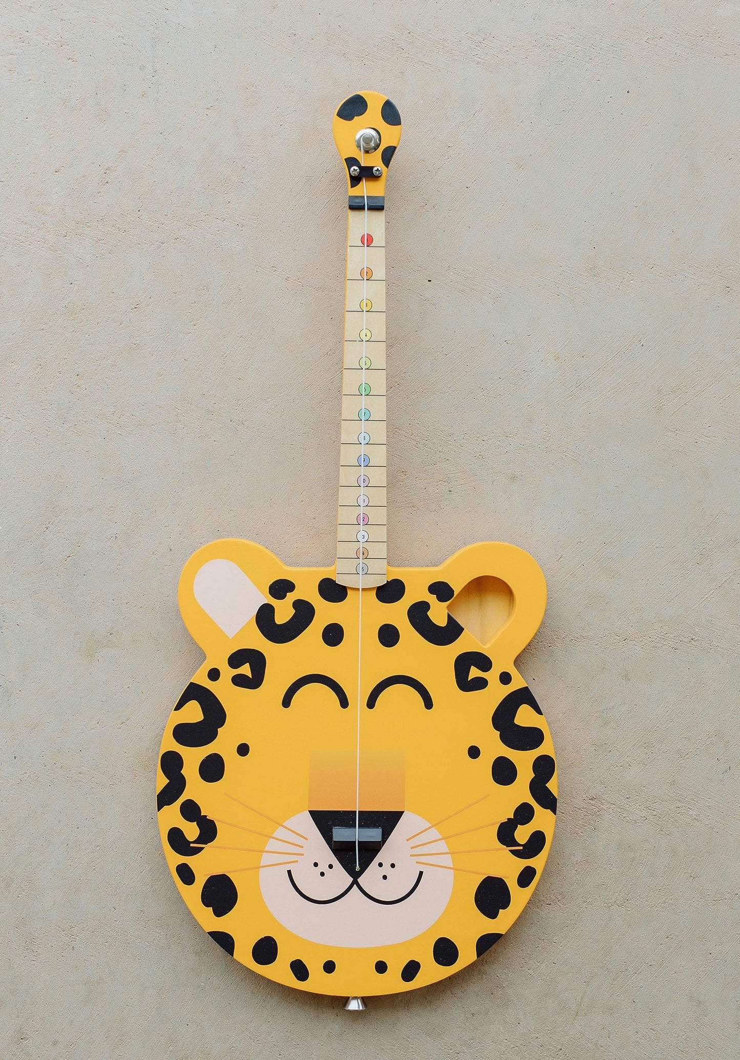 Buffalo Games Wooden TinkerTar Leopard Single String Guitar