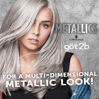 Got2b Permanent Hair Color - Metallic Silver - 4.8 fl oz/1 Kit