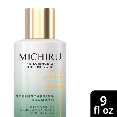 Michiru Cherry Blossom Extract &amp; Rice Oil Sulfate-Free Strengthening Shampoo - 9 fl oz
