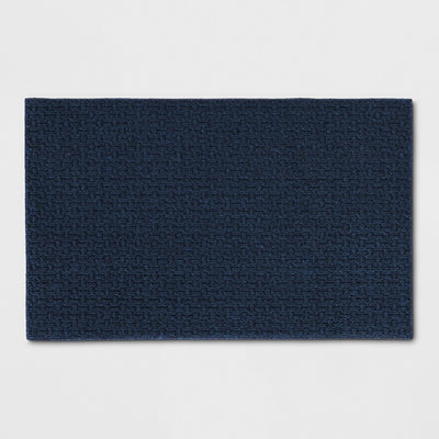 2\'6\"x3\'10\" Washable Solid Tufted Accent Rug Blue - Made By Design™