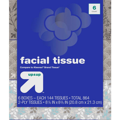 Facial Tissue - 6pk/144ct - up &amp; up™