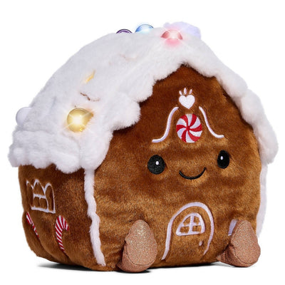 F.A.O. Schwarz 10\" Glow Brights Plush LED with Sound Gingerbread House