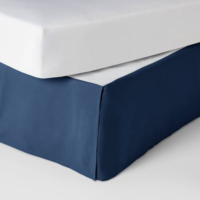 Twin Simple Pleat Kids\' Bedskirt Navy - Pillowfort™