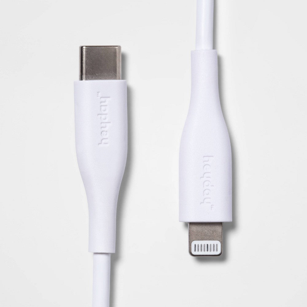 3\' Lightning to USB-C Round Cable - heyday™ White