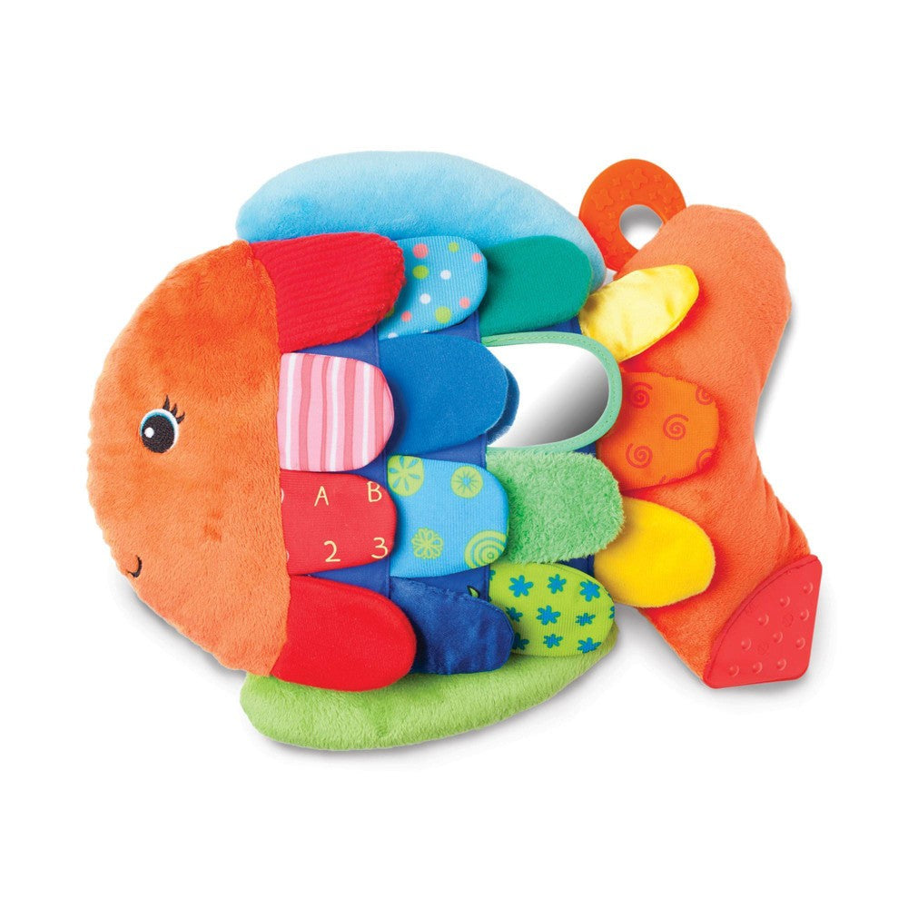 Melissa &amp; Doug Flip Fish Soft Baby Toy - Tummy Time Sensory Toy with Taggies for Infants