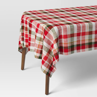 84"x60" Plaid Tablecloth - Threshold™
