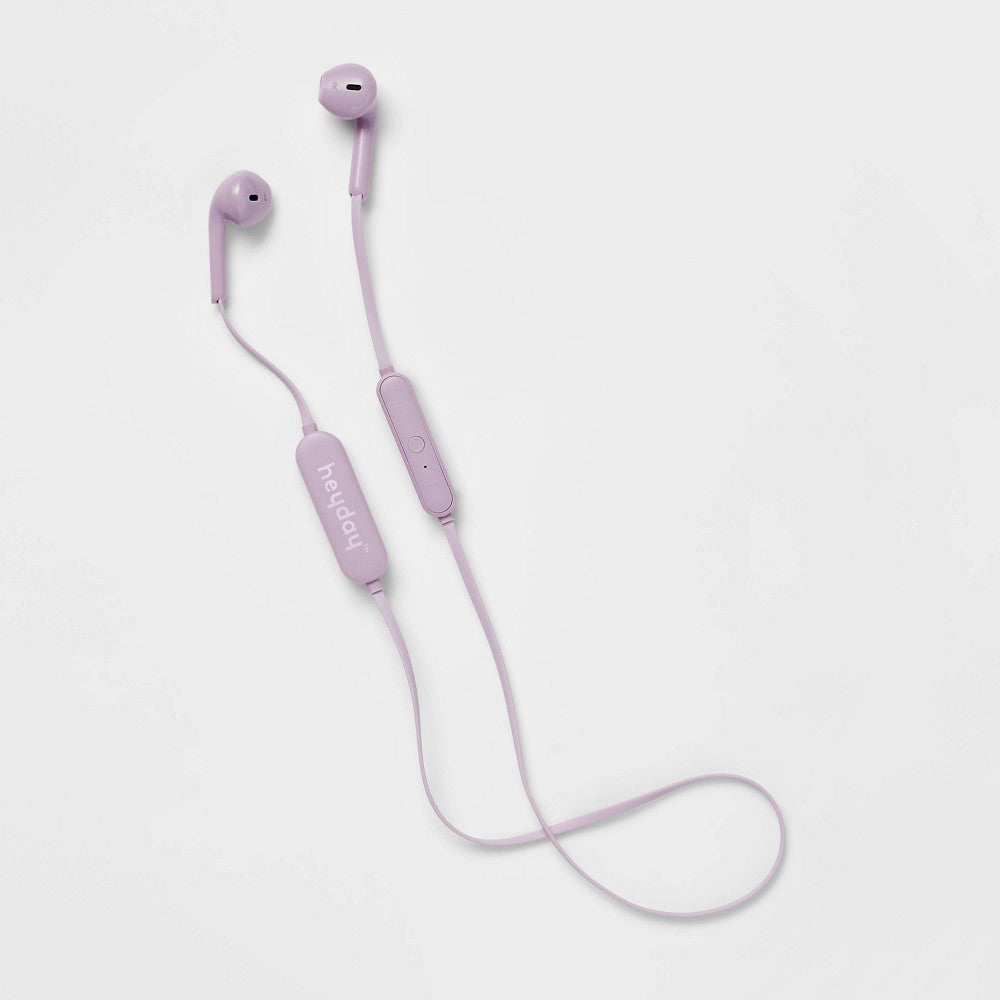 Wireless Bluetooth Flat Earbuds - heyday Pastel Lavender