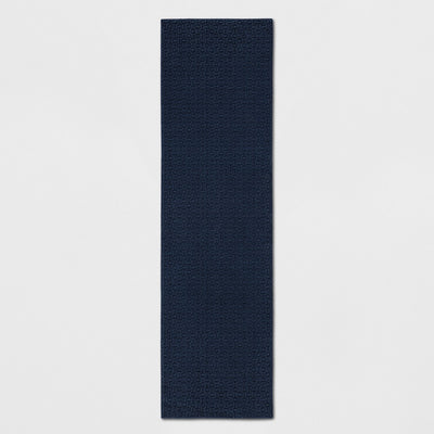 2\'x7\' Washable Solid Runner Rug Blue - Made By Design™
