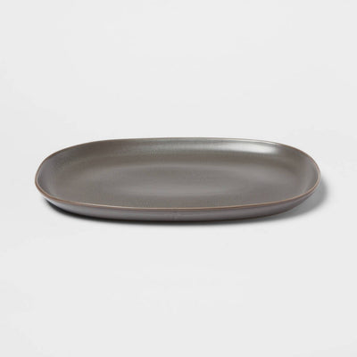 15"x10" Stoneware Tilley Serving Platter Bronze - Threshold™