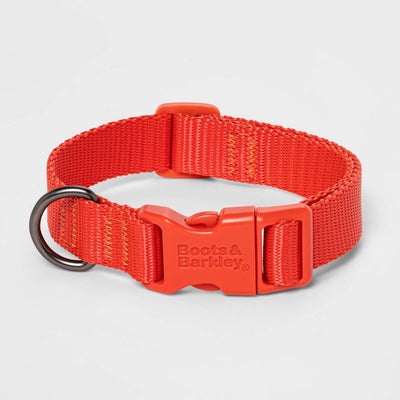 Basic Dog Adjustable Collar - Tomato Red - XL - Boots & Barkley™