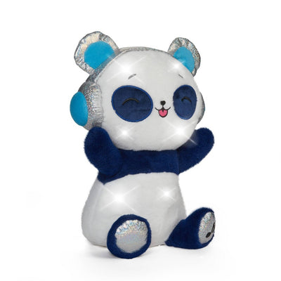 FAO Schwarz Glow Brights Plush with Lights and Sounds 13\" DJ Panda