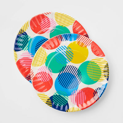 2ct Reusable Bamboo and Melamine Dinner Plates - Spritz™