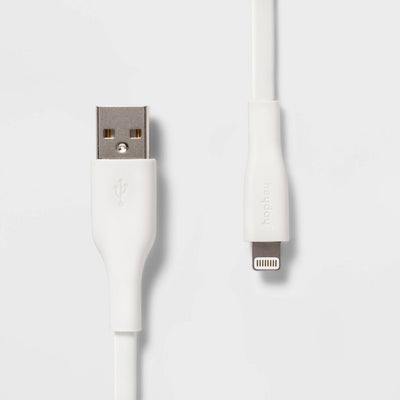 3\' Lightning to USB-A Flat Cable - heyday™ Ivory White
