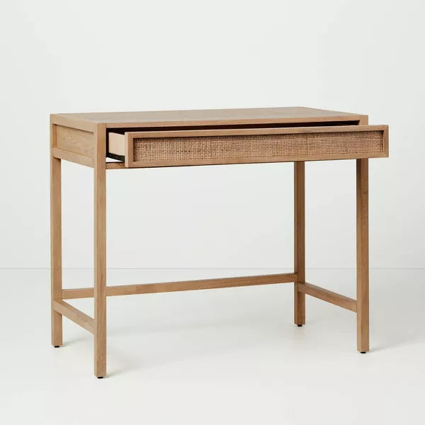Wood & Cane Transitional Writing Desk Natural - Hearth & Hand with Magnolia