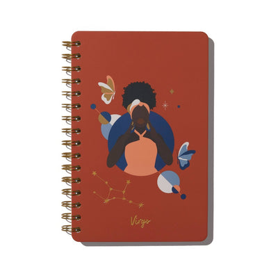 Be Rooted 240pg Ruled Journal 8.5\"x5.5\" Zodiac Virgo