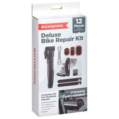 Schwinn Emergency Deluxe Repair Kit 12 Pieces Plus Carrying Case