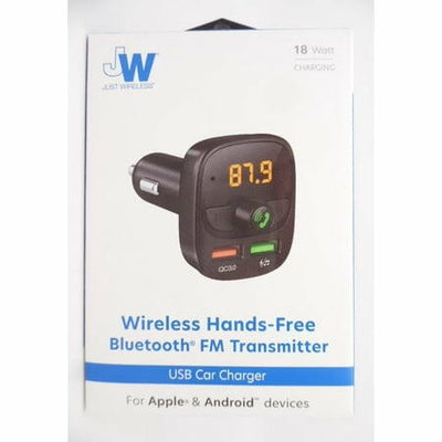 Just Wireless Bluetooth FM Transmitter - Black