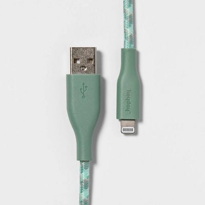 10\' Lightning to USB-A Braided Cable – heyday™ Evergreen