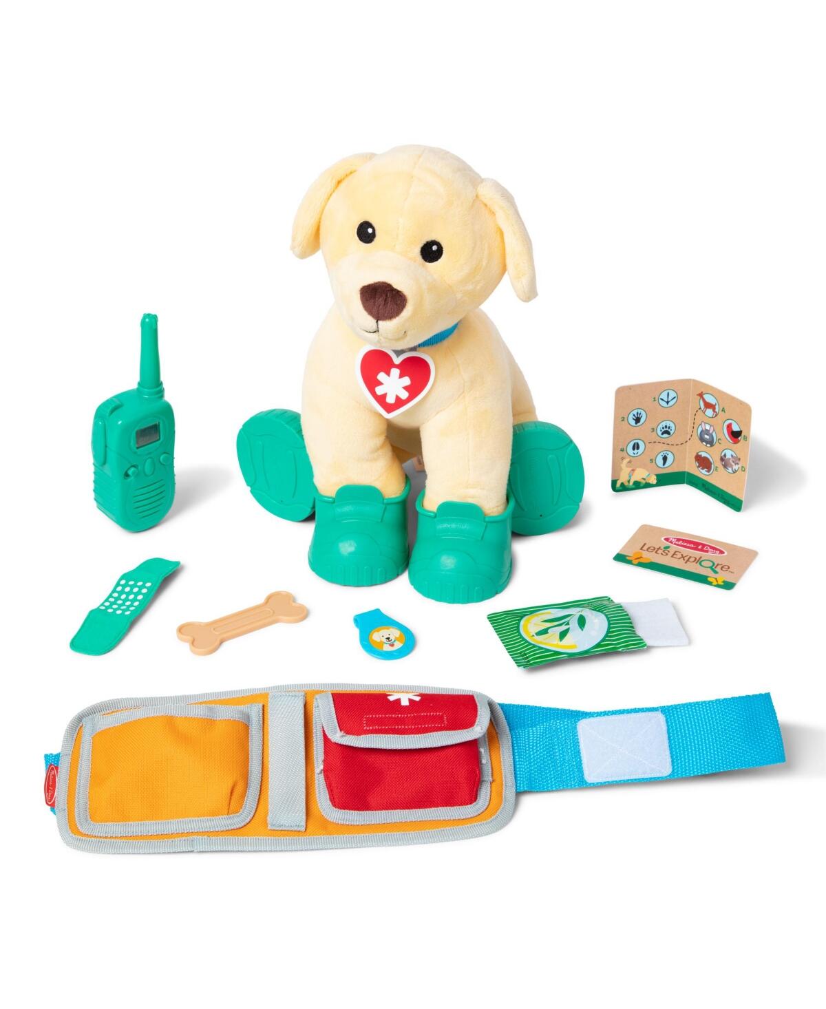 Melissa &amp; Doug Let’s Explore™ Ranger Dog Plush with Search and Rescue Gear Search and Rescue Dog Stuffed Animal for Kids Ages 3+