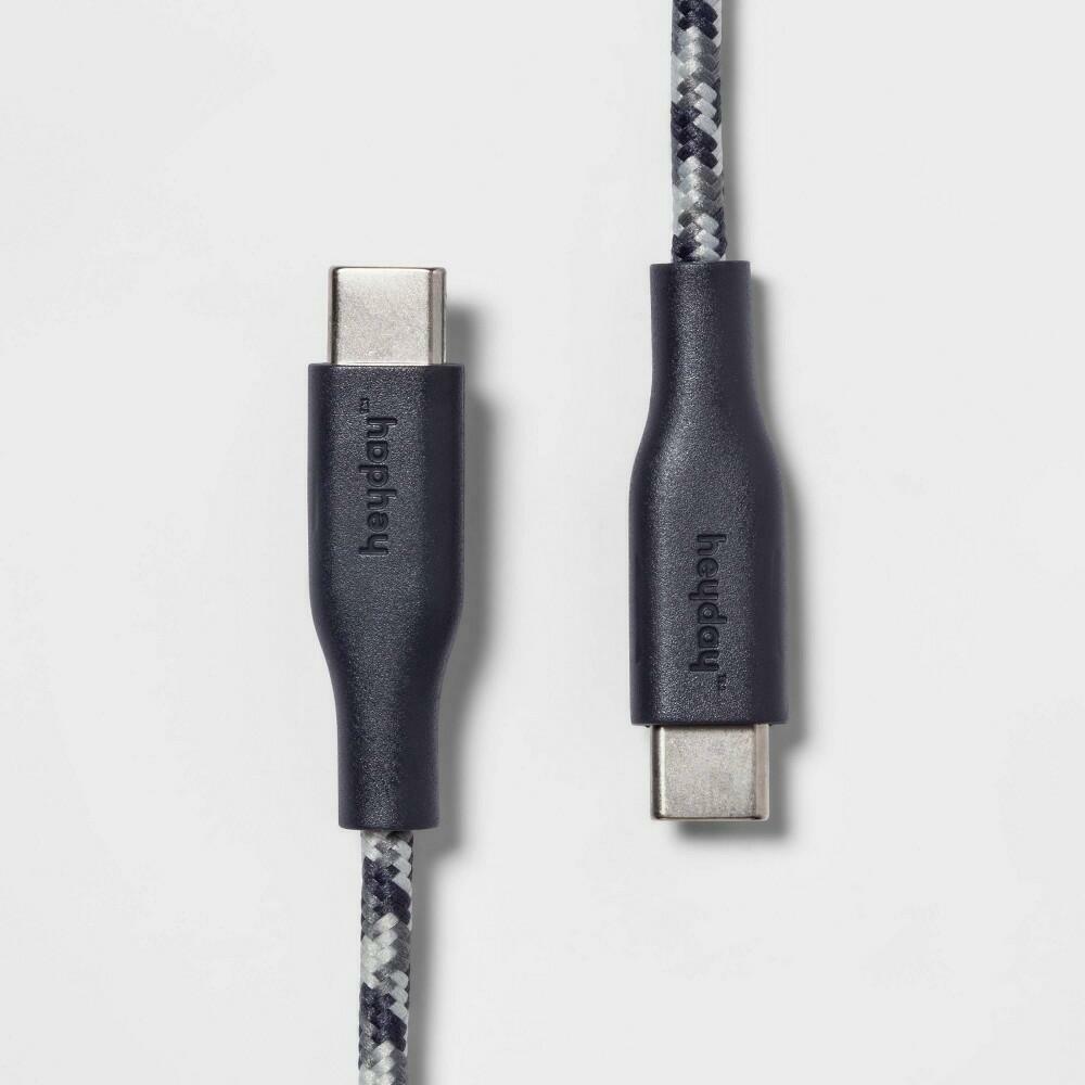 4\' USB-C to USB-C Braided Cable - heyday Night Blue