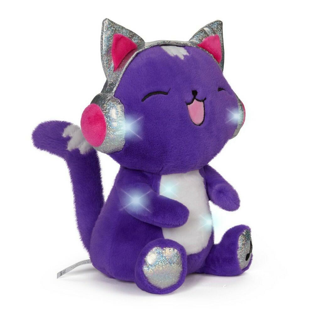 FAO Schwarz Glow Brights Plush with Lights and Sounds 13\" DJ Cat