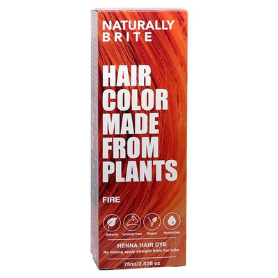 BRITE Naturally Henna Hair Dye Fire - 2.53 fl oz