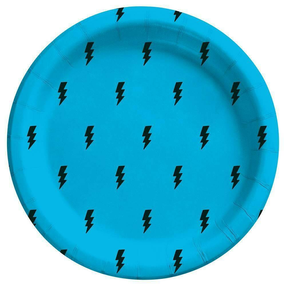 10ct Superhero Pow Snack Paper Plates - Spritz™