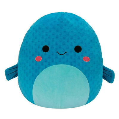 Squishmallows 16\" Refalo the Blue Pufferfish Plush Toy