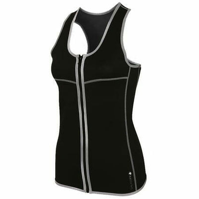 SaunaFX Women\'s Neoprene Slimming Vest with Microban L - Black