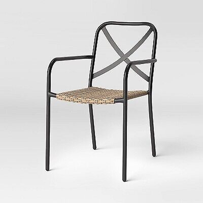 Wicker & Metal Stack Chair - Threshold