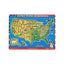 Melissa &amp; Doug USA Map Sound Puzzle - Wooden Puzzle With Sound Effects (40 pcs), Multicolor - States And Capitals Map Puzzle, Educational Toy, Geography For Kids Ages 5+